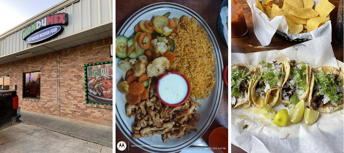Hondumex Authentic Mexican Restaurant Menu